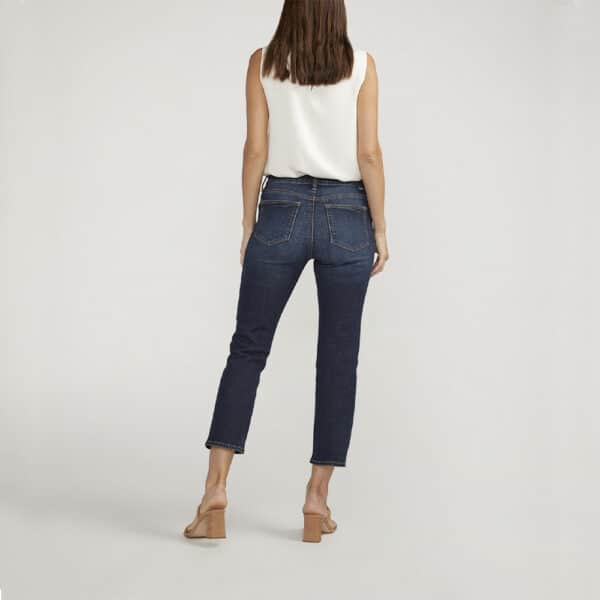 Ruby Mid Rise Straight Cropped Jean